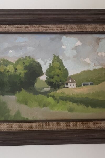 Original_art_painting_landscape_Vermont_cottage